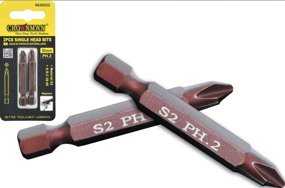 Tornavida Ucu Bits 2'li Set PH2 50mm