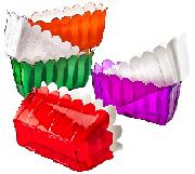 Çiftli Lale Balkon Saksı Kırmızı