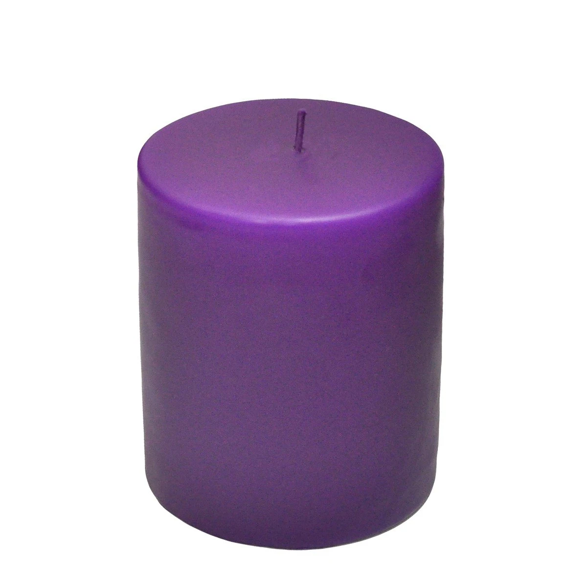 Mum Silindir 6x8cm Mor Kokusuz