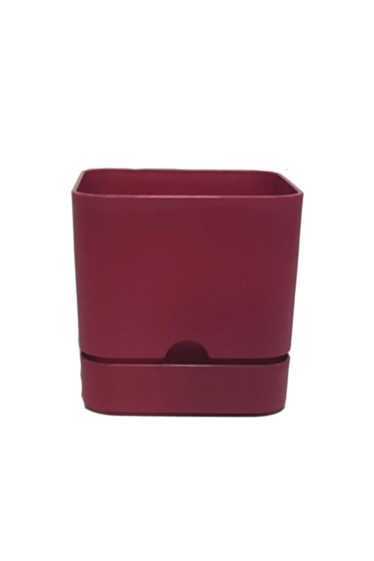 Begonya Kare Saksı 1,5Lt Bordo