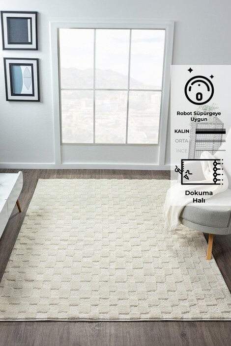 Jung Halı Krem 80x150