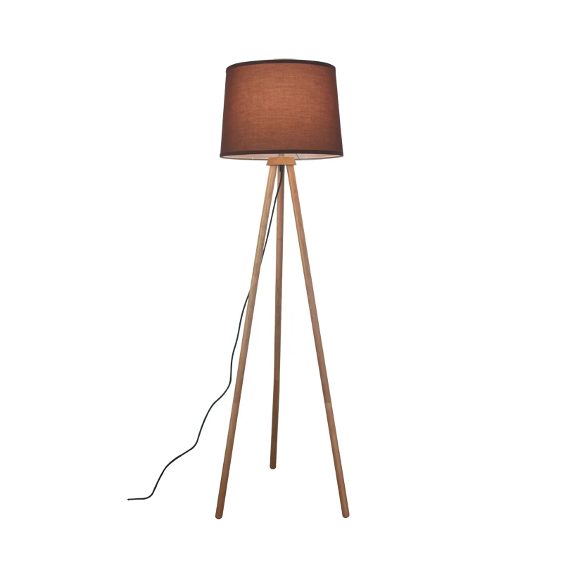 Lambader Ahşap 3 Ayaklı Kahverengi Ø40cm