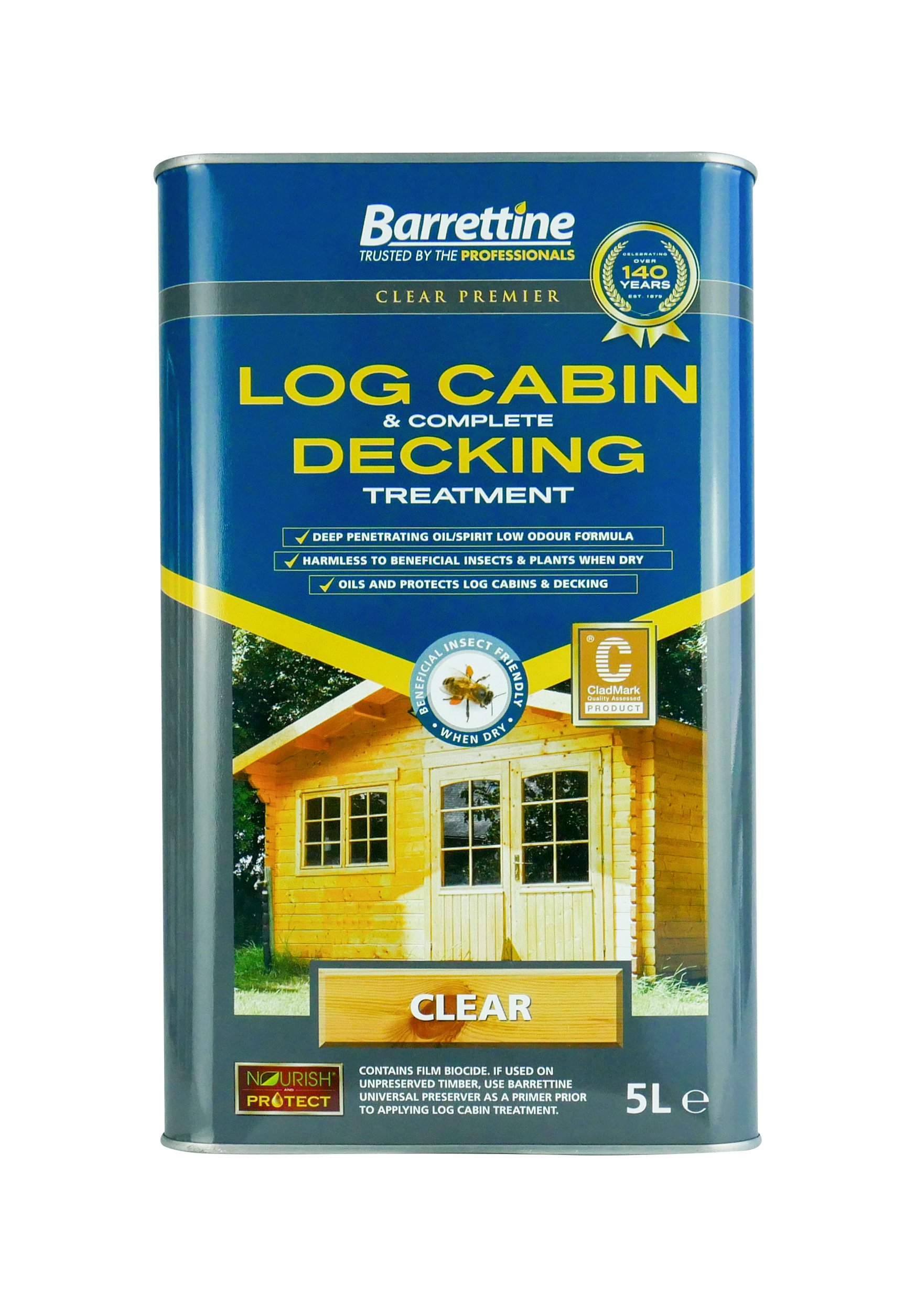 Log Cabin Decking Treatment CLEAR 5 Litre
