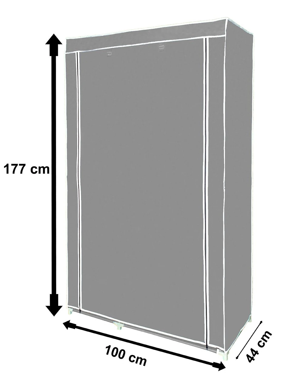 Bez Dolap 5 Göz Gri Dubleks 170x177cm