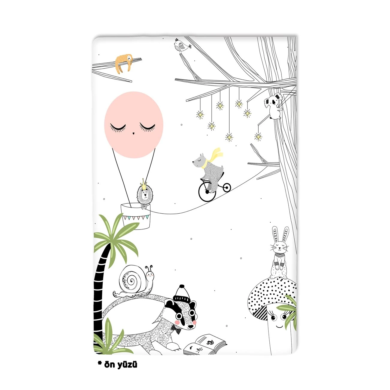 Mat Çocuk Desen Orman Yol 135x190cm