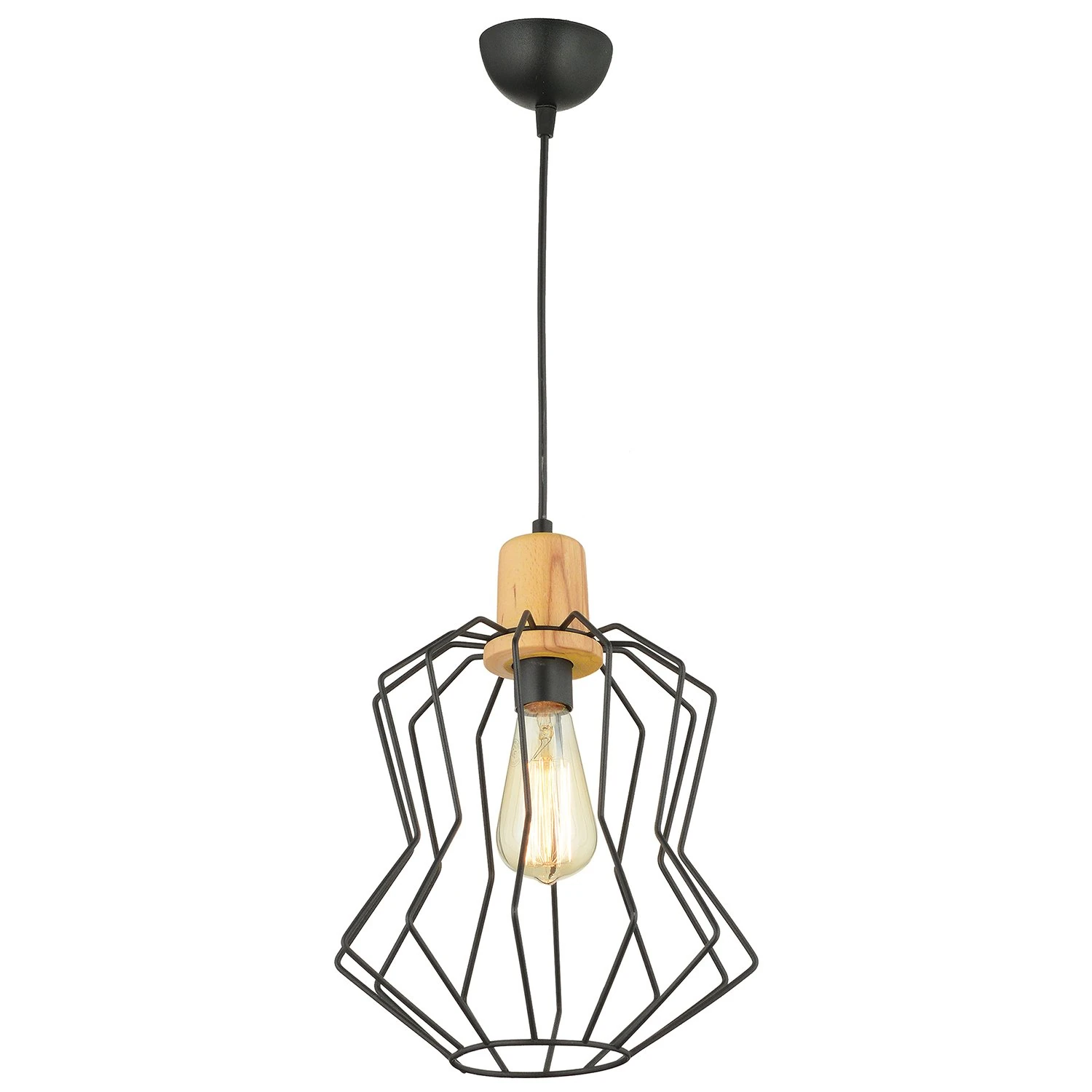 Sara Tekli Sarkıt Avize Siyah