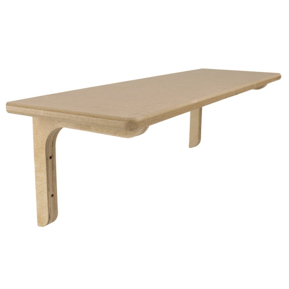 Ahşap Duvar Rafı 50cm
