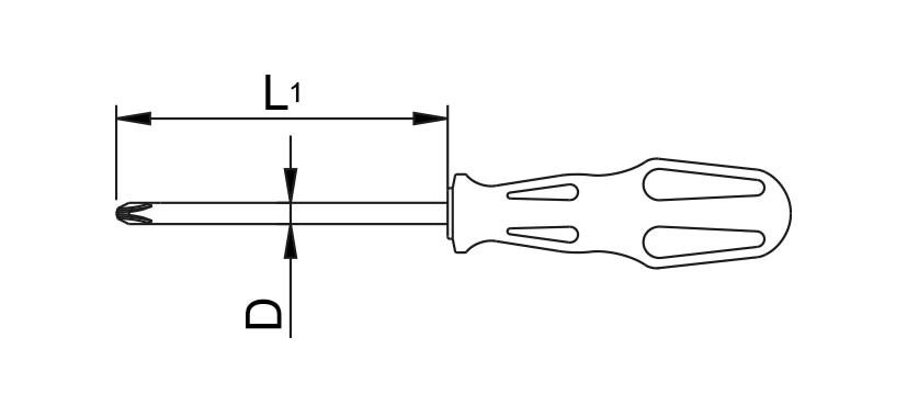 Tornavida Yıldız Uçlu PH1x125