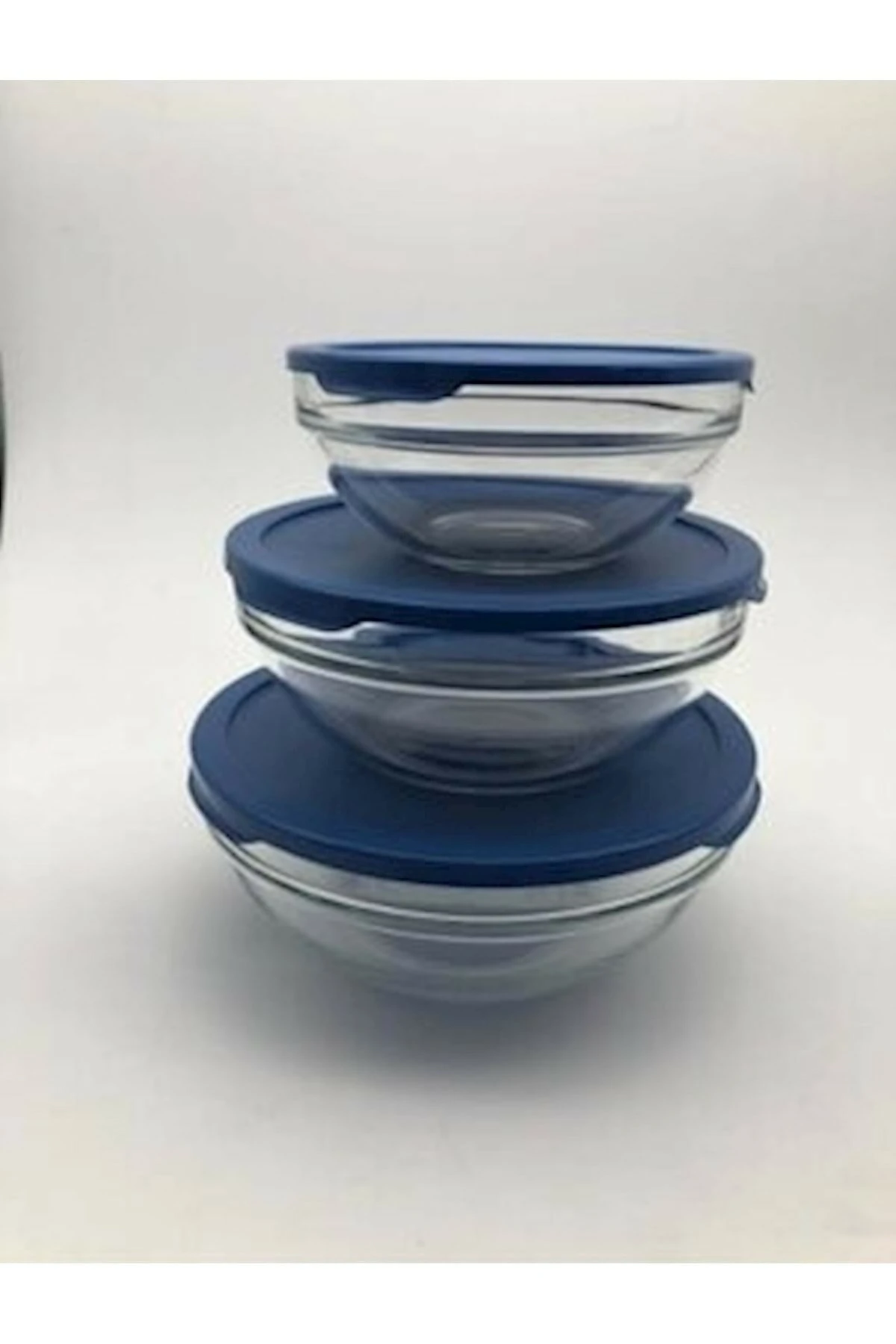 Chefs Saklama Kabı 3lü (53563+73+83) Mavi Kapak