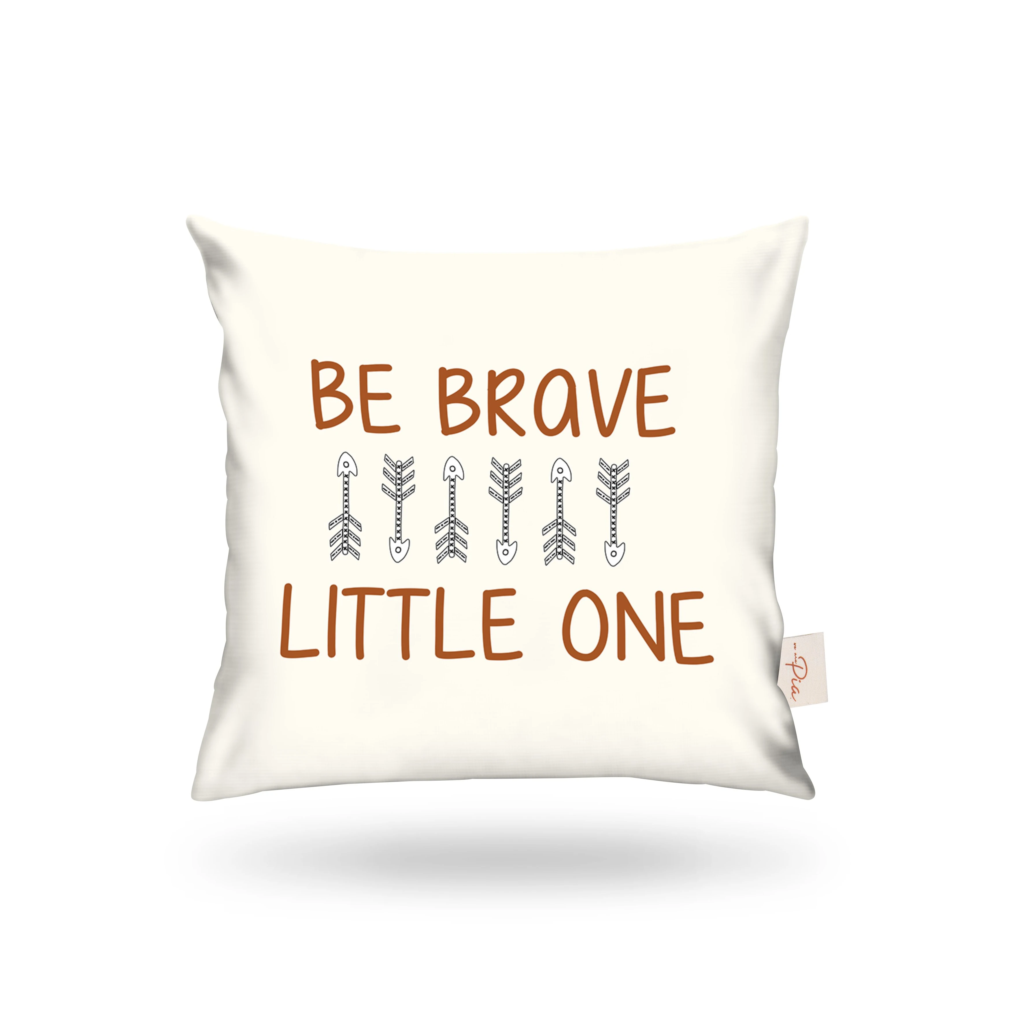 Kırlent Kılıfı Çocuk Desen Brave Yazılı 43x43cm