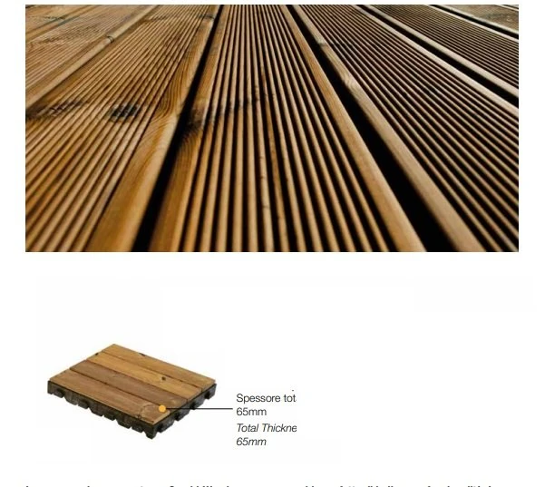 Combiwood AhşapParkeYer Karosuna Sabitli 40x40x6cm