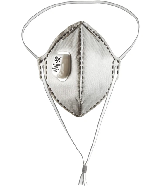 Aktif Karbonlu Ventilli Maske /Gri