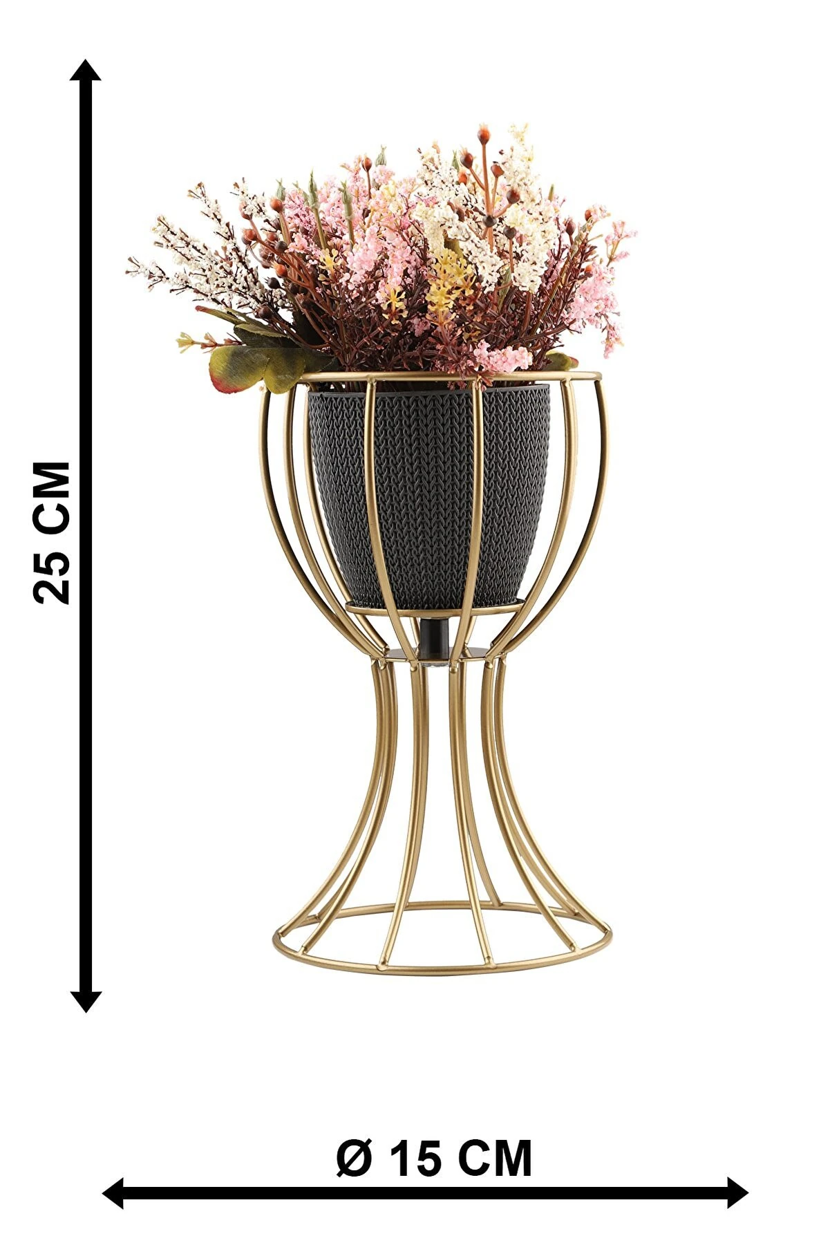 Saksılık Anafor Eskitme- Siyah Saksı