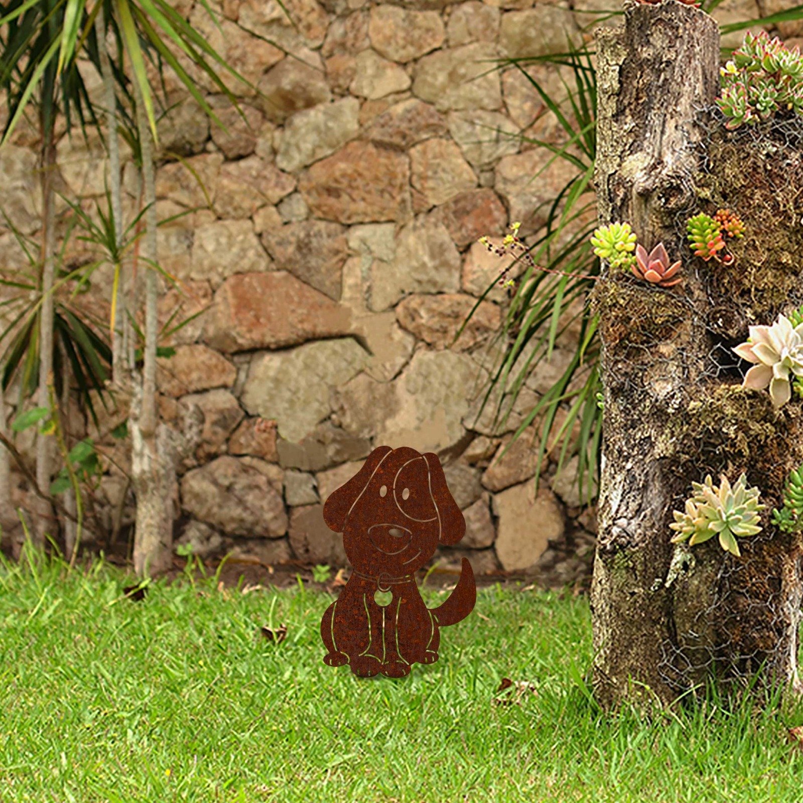 Köpek Bahçe Aksesuarı Corten 20*30cm