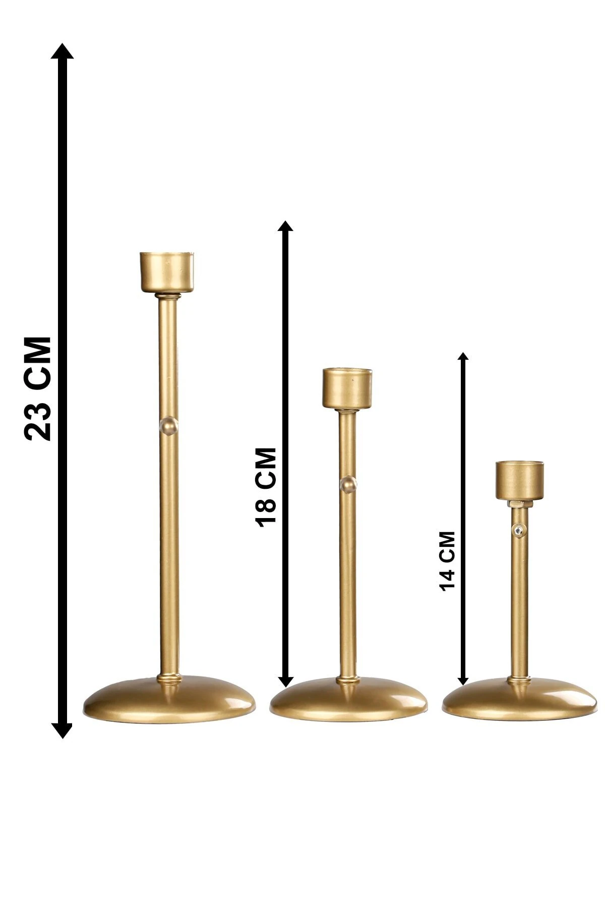 Mumluk Metal Kaktüs 3'lü Eskitme