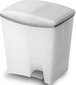 DUETTO Pedallı Çöp Kovası 40*29*44 Cm.20+10Lt.Beya