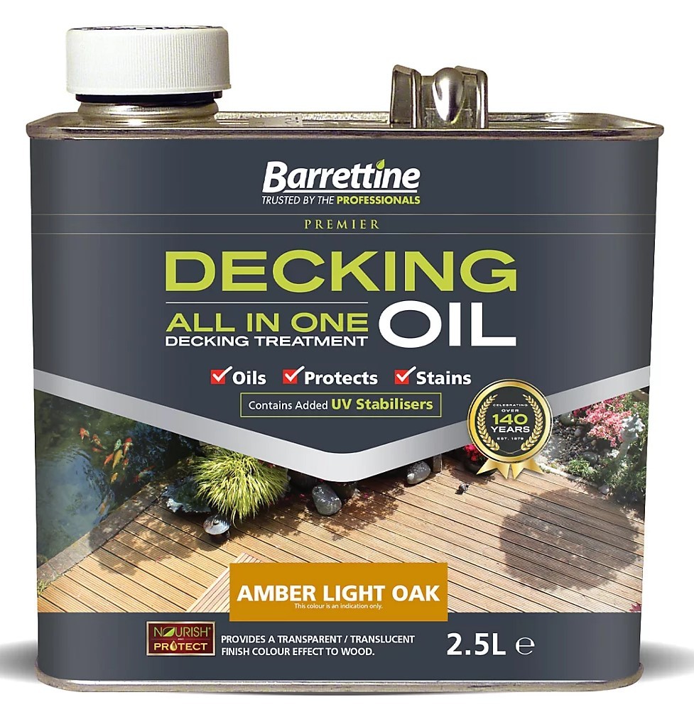 Decking Oil Amber Light Oak 2.5Lt.