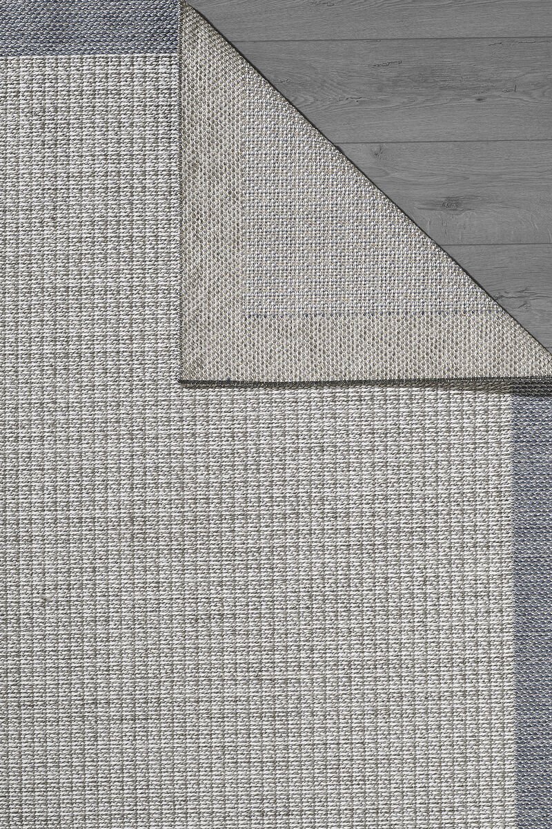 Sisalux Jüt Tabanlı Dokuma Kilim Halı Gri 140x200