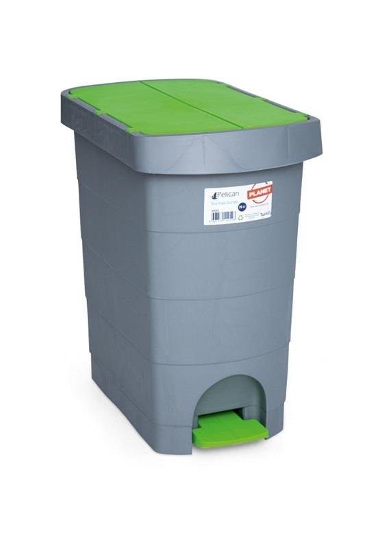 Pelican Çöp Kovası Pedallı No3 Gri-Siyah 60 Lt