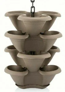 Çilek Makrome Saksı 30Lt Antrasit