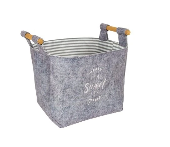 Tahta Saplı Dikdörtgen Mini 15X15X14 cm