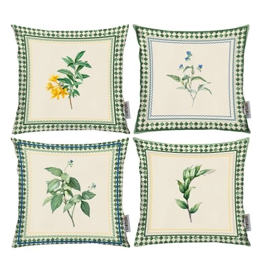 Kırlent Kılıfı Çiçek Desen  43x43cm