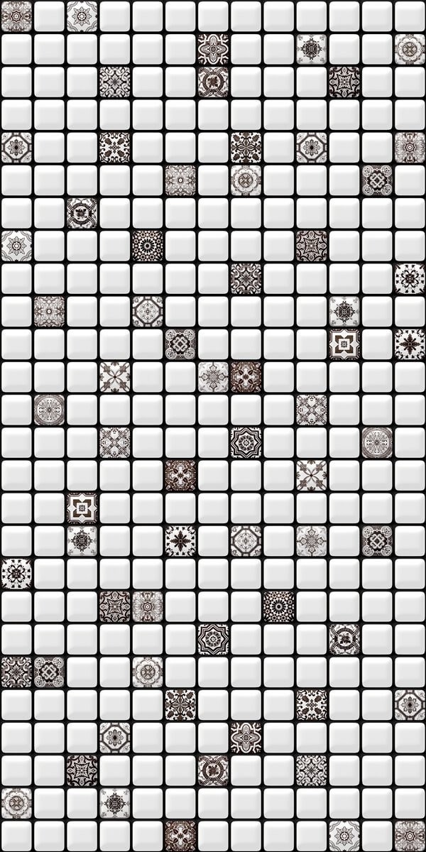 Duvar Karosu İnka Siyah Beyaz 30x60