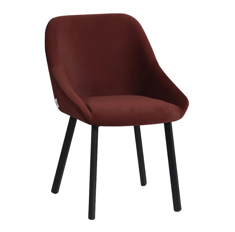 Sandalye Pari Anka14-  Bordo- Siyah Ayak