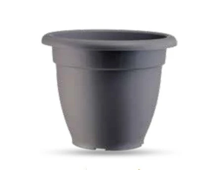 Campana Saksı Oval Siyah Çap 40cm