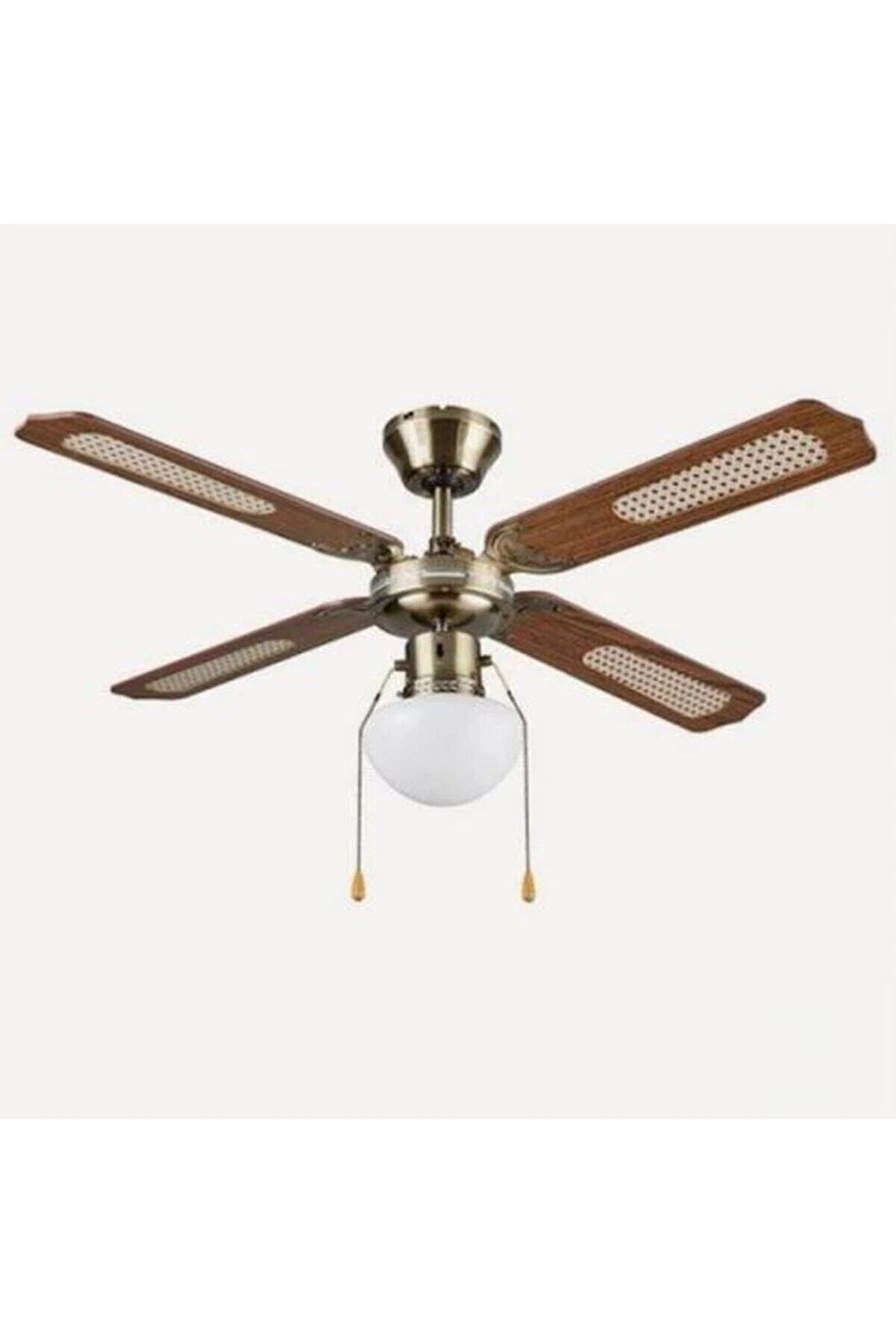 Tavan Vantilatörü Aydınlatmalı Lari 107cm Ahşap