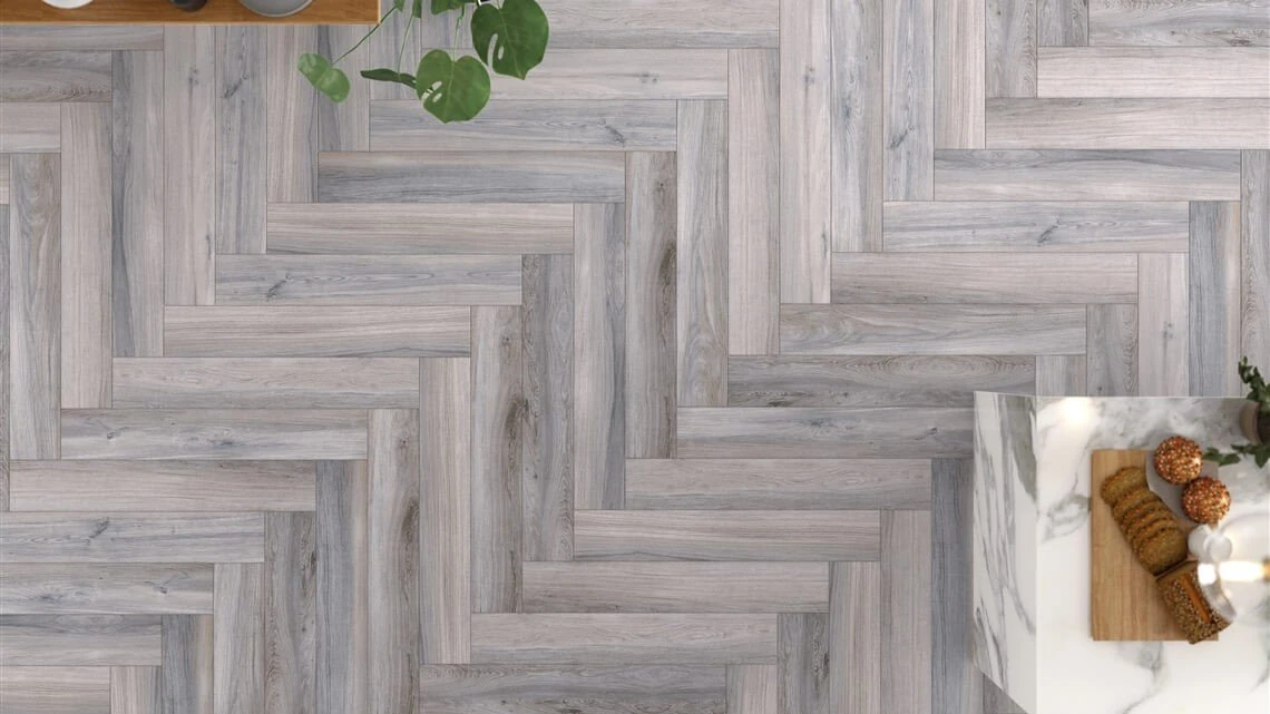 Yer-Duvar Karosu Everwood Gri Mat 15x90