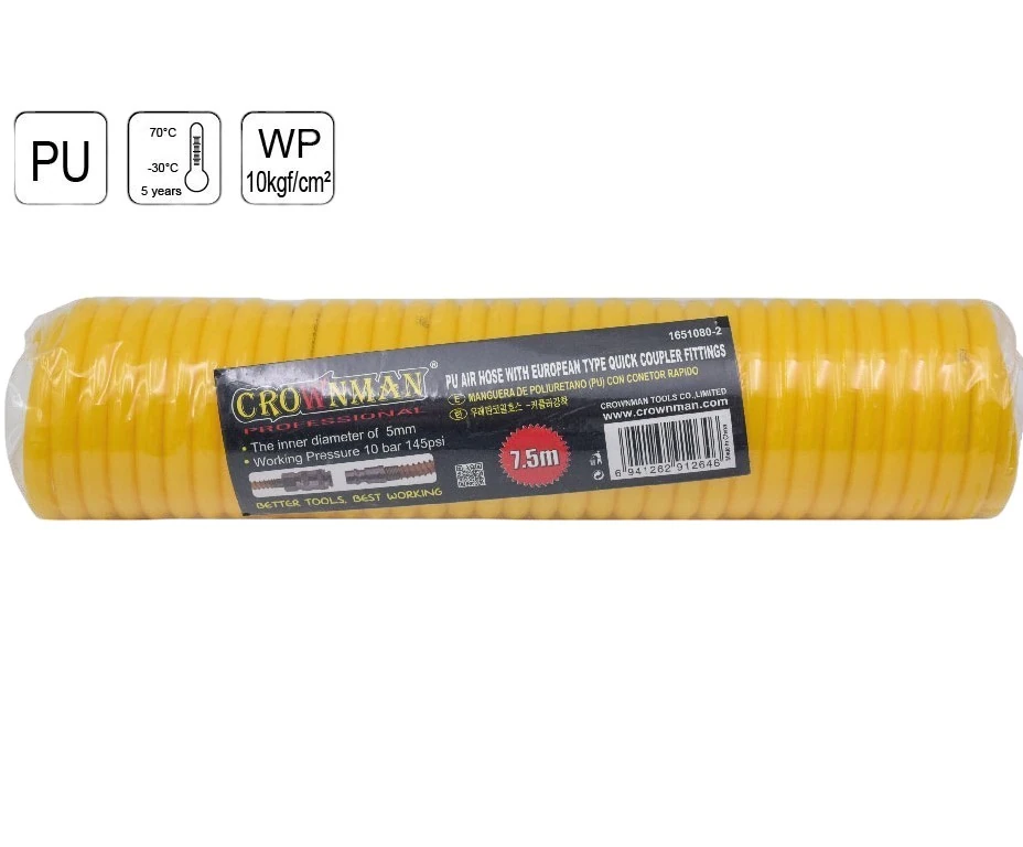 Hava Hortumu Spiral Bağlantı Parçalı  10m.