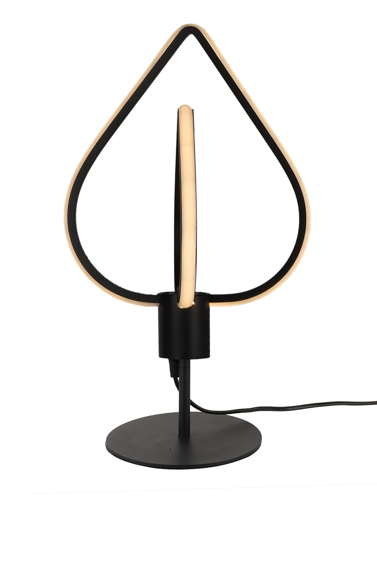 Masa Lambası Ledli Sevinç Siyah