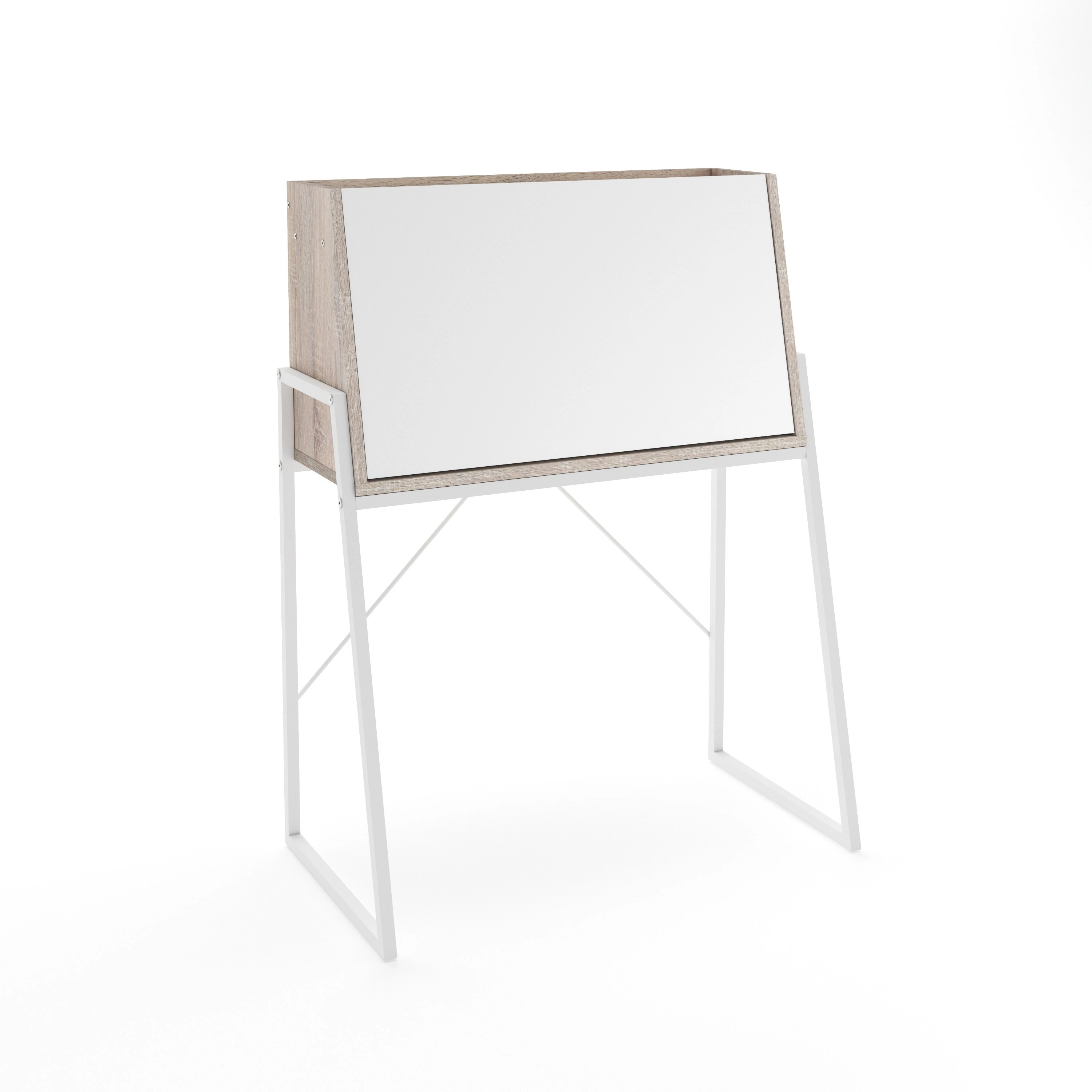 Çalışma Masası Mila Kapaklı Sonomo- Beyaz110*46*85