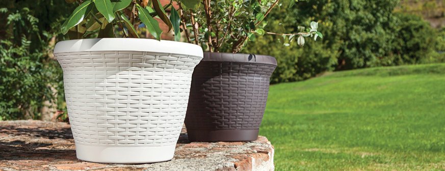 Hasır Saksı 10Lt Siyah