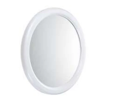 Ayna Yuvarlak Plastik Beyaz 46 cm