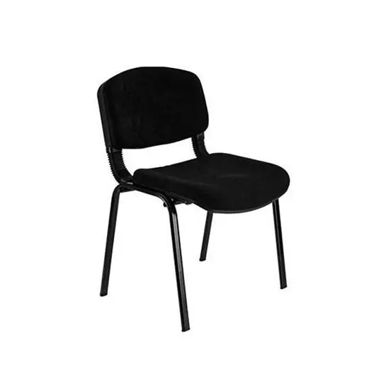 Waiting Chair Form Leather Black