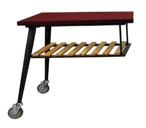 HYBRID ve PRO-100 Yan Masa 103x62cm Kırmızı