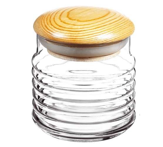 Babylon Ahşap Kapaklı Kavanoz 630cc