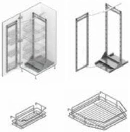 Ahşap Tabanlı İkiz Kiler 125-140 60cm