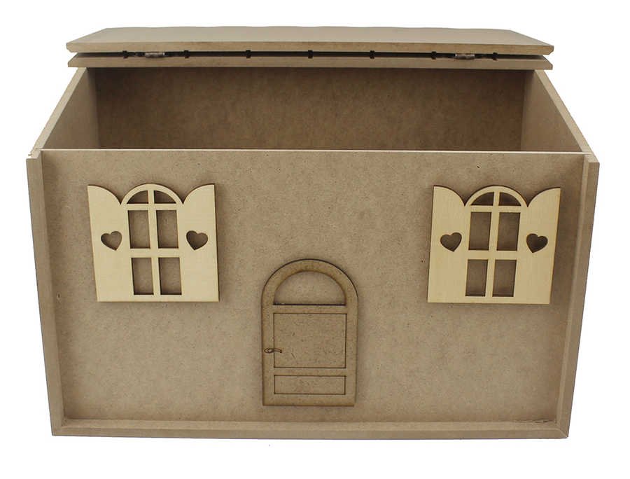 Ahşap Ekmeklik Kapı Pencereli 41*26*24cm