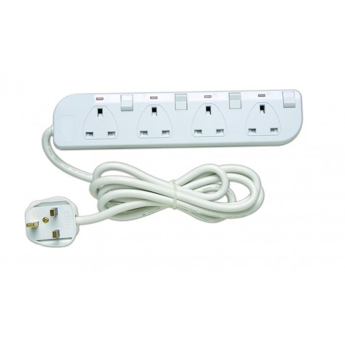 Uzatma Kablosu 4lü Tek Switch 3m 13a