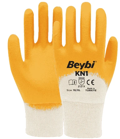 Nitril Sarı Eldiven No:10 Çift