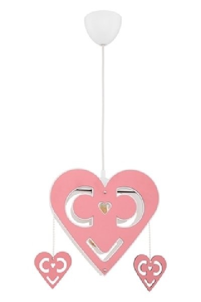 Happy Avize Tekli Pembe Kalp