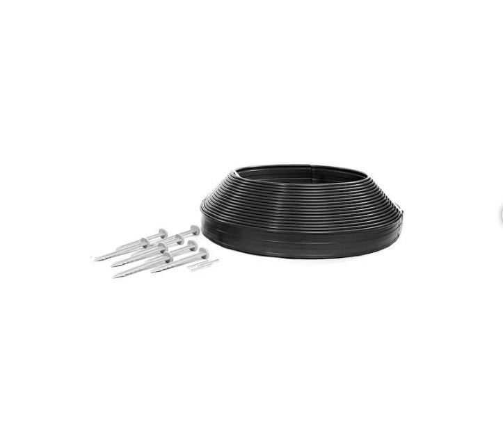 Plastik Çim Sınırlayıcı Kiti Siyah 7.5cm*25mt