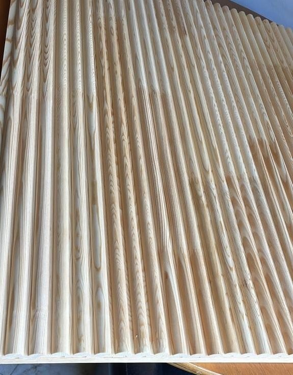 3 lü Çizgili Oval Lambri  87x18x3000