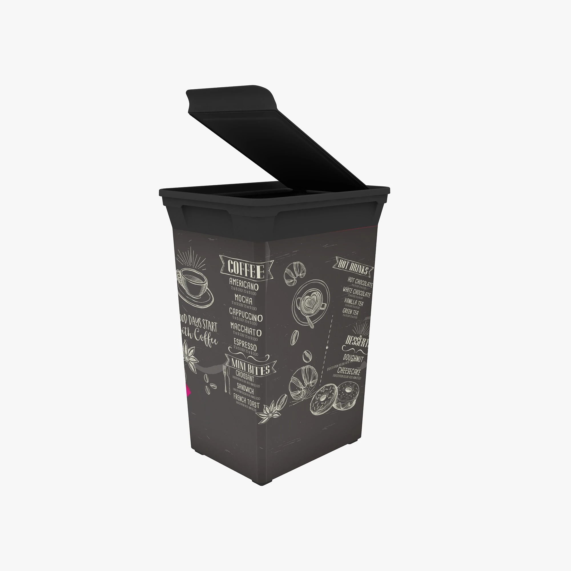 ÇOP KOVASI Q-TRUSH BİN COFFEE HOUSE 40LT