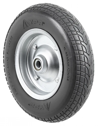 Tekerlek PU Patlamaz 3.50x8 Rulmanlı