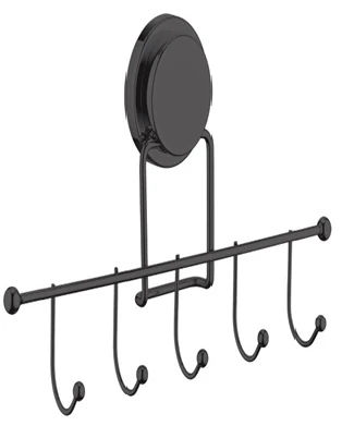 Banyo Askı 5 li Yapışkanlı Siyah