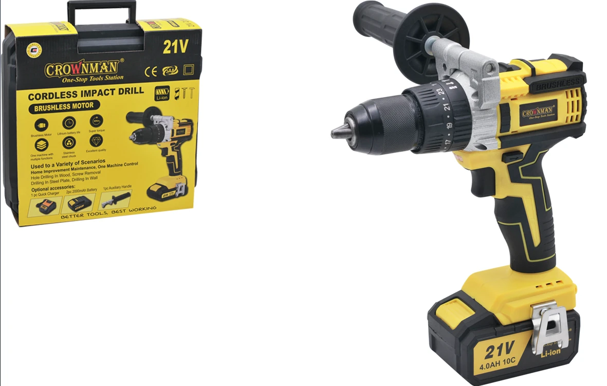 Matkap Akülü Darbeli 13mm 21v 1x2ah